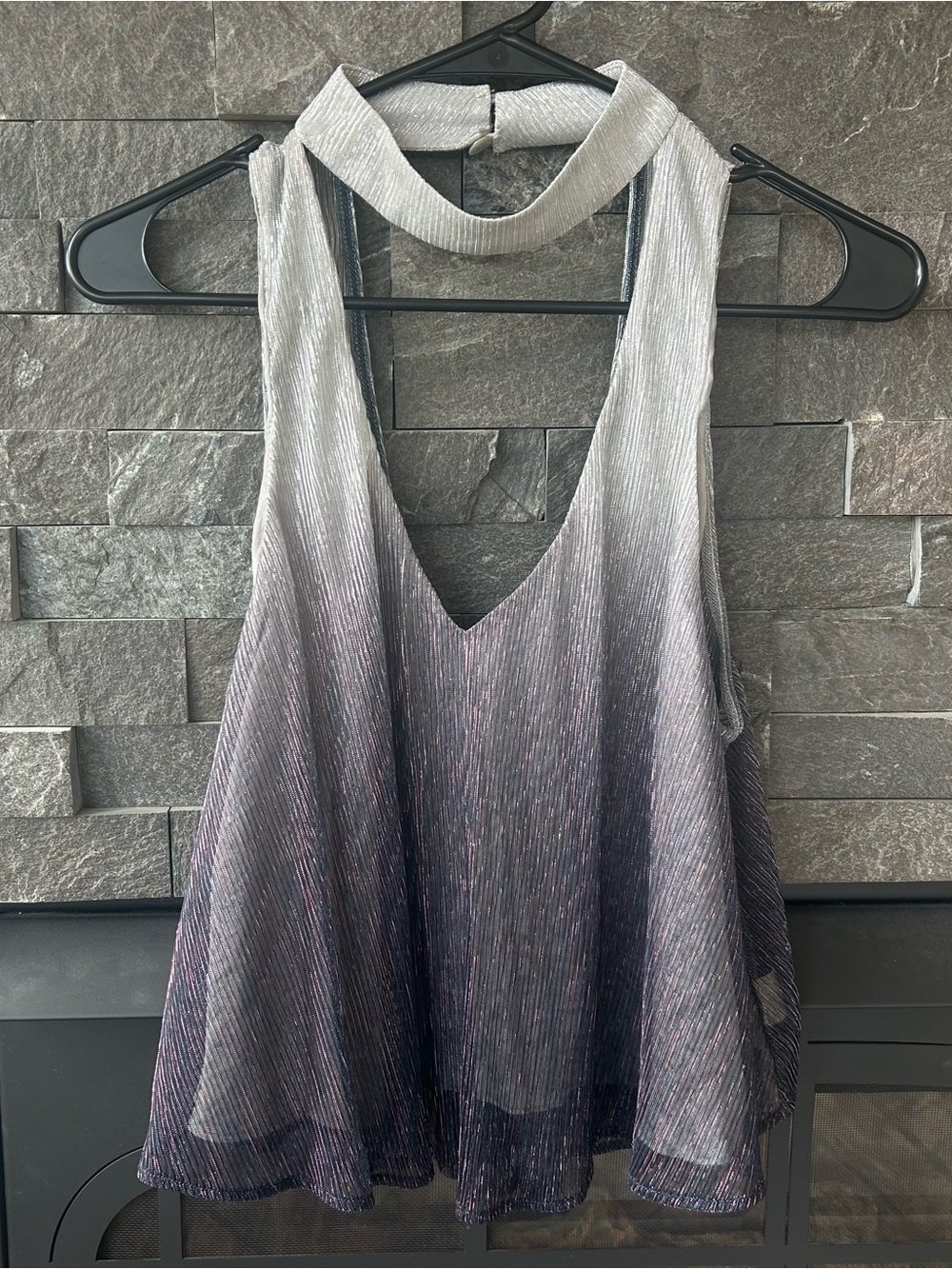 Show Me Your MuMu Black and Gray Ombre Tank Top